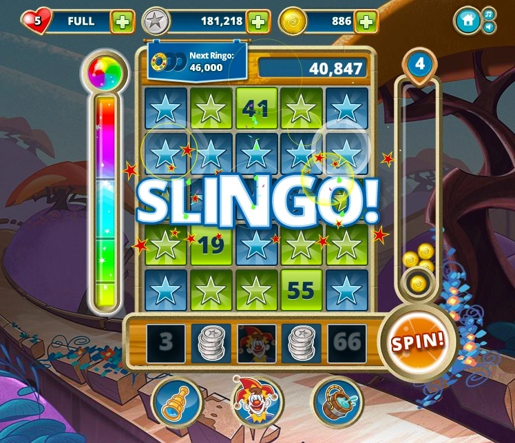 Slingo slot games